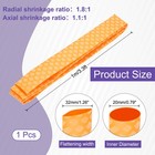 3 3ft 20mm Dia 1 8 1 Heat Shrink Tubing For Fishing Rods  Yellow