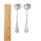 Delhi By Gorham Pattern Demitasse Salt Spoons Set 2 Antique Sterling Silver Vtg