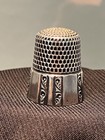Antique Sterling Silver Dome Sewing Thimble  Simon Brothers Size8