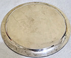 C  1960  Sterling Silver S  Kirk   Son Round Tray Monogram 10  Diam 414gr  4110