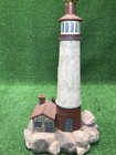 Vintage Large 34    Maritime Plaster Lighthouse Table Lamp Light Ocean Coastal
