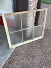 Vintage Antique Wooden 6-pane Farmhouse Decor Window Sash 34    X 27 1 2    X 1 1 4   