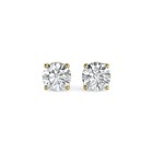 0 40-4ctw Lab Grown Diamond Stud Earrings 14k Gold Round Cut 4 Prong Screw Back