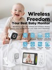 No Wifi Baby Monitor With Camera   Audio   2 8  Hd 1080p Screen  Night Vision