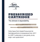 2 Packs Fisher Space Pressurized Bullet Ballpoint Pen Refills  Black Medium Spr4