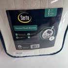 Serta Beige Heated Plush King Size Blanket With 10 Heat Settings New