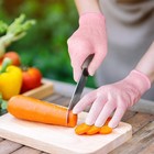 Cut Resistant Gloves Food Grade Level 5 Kitchen Safety Protection  medium  Pink 