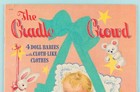 Vtg Original 1948 Whitman Cradle Crowd Paper Dolls  1173  Flocked  Uncut