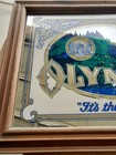 Vintage Olympia Beer It   s The Water Advertising Framed Mirror Pickup Only