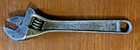 Vintage Crescent Tool Co 4 Inch Adjustable Black Oxide Wrench  Crestoloy  Usa 