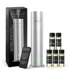 Aroma Mini Diffuser 1200 Sqft  Silver W  5 Premium Scents 20ml Hotel Collection