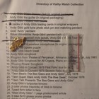 Gold Andy Gibb Pendent