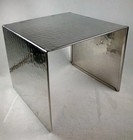 American Metalcraft Hammered Stainless Steel Food Buffet Riser 7 x7 x6  Buffet