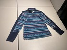 Kerrits Shirt Kids Medium Fail Isle Fleece Tech Top 1 4 Zipper Pullover Poly
