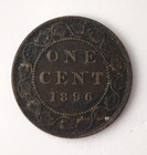 1896 Canada Large Cent Victoria Coin Canadian Nice