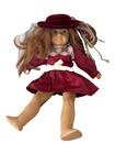 Samantha Parkington American Girl Doll Cranberry Christmas holiday Dress 18   jk