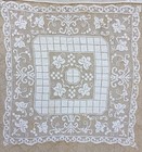 2 Pc Antique Cotton Quaker Bobbin Lace Tablecloth Runner Doily
