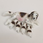 Vintage Htf 60 s Mom   Puppies Springer Spaniel Dogs Bone China Miniatures