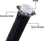 30ft An6 an8 an10 Black Nylon Ptfe Fuel Line Hose Oil Gas Line For E85 Fuel Line