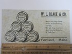Vintage W  L  Blake   Co Ink Blotter Portland Ma Oil