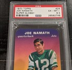 1970 Topps Super Glossy Joe Namath Psa 6 5 Ex-mt   29 New York Jets