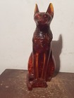 Rare Antique Ancient Egyptian Amber Precious God Cat  Scarab Protection 2480 Bc