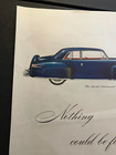 Blue 1948 Lincoln Continental Coupe - Vintage Original Print Ad Garage Wall Art