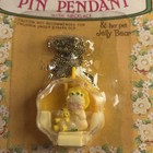 Strawberry Shortcake Butter Cookie Pin Pendant W necklace   Her Pet Jelly Bear