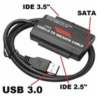 Usb 3 0 To Ide Sata Converter Adapter Hard Drive 2 5  3 5  Hdd Ssd Power Adapter