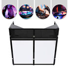 Wide Dj Event Facade White black Scrim Booth Top Corner Table Tops 23 x53  Table