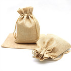 Imitation Linen Bag Burlap Drawstring Gift Pouches Wedding Jewelry Storage Bags
