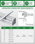 22 Gauge 71 Series 3 8  Crown Wide 5 16  Leg Length Galvanized Staples