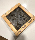 Antique Victorian Framed Tin Ceiling Tile    Over 100 Years Old