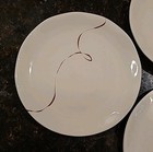 Set Of 5 Starbucks Coffee Chocolate Drizzle Swirl 8  Dessert  Salad Plates  2004