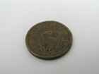 Vintage Brass Trade Token Good For 5 In Trade 5   Scrip Coin Exonumia Star Design