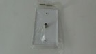 Coax Wall Plate F Type Jack White Single Coaxial Cable Outlet Cover