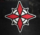 2pcs 3d Pvc Resident Evil Biohazard Rim Umbrella U s s  Rubber Hook loop Patch