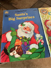 2 Vintage1988 1989  Christmas Coloring fun Books  Creative Press   Golden Books