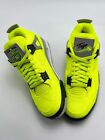 Custom Air Jordan 4 Neon Yellow Tennis Ball