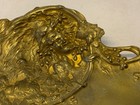 Antique French Art Nouveau Gilt Bronze Louchet Ciseleur Theophile Hingre Tray