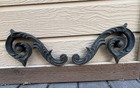 Pair Antique Heavy Cast Iron Scroll Corbels 11    Victorian Salvage Brackets