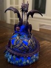 6    Purple Dragon Led Color Changing Light Up Jeweled Orb Fantasy Resin Statue