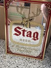 Vintage Stag Beer Bar Mirror Framed Heileman Brewing Lodge Man Cave Sign