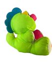 Vintage 1991 Fisher Price Puffalump Dinosaur Baby Pink Rattle Plush Googly Eyes