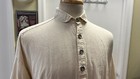 19th Century  White Repro Gentleman s Simple Off-white Cotton Shirt - Sz L