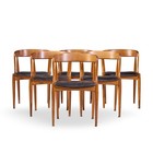 Johannes Andersen For Uldum M  belfabrik Danish Teak Dining Chairs - Set Of 6