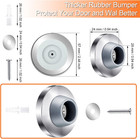 Concave Wall Door Stopper Door Bumper Stainless Steel Wall Protector Door Stops