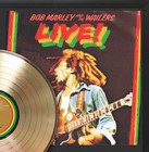 Bob Marley Live Framed Legends Of Music Gold Lp Record Display