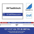 Hacksaw Replacement Blades  10 Pack  High Speed 24 Tpi - 12  Length Hack Saw Bla