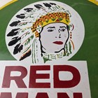 Vintage Tobacco Sign - Porcelain Red Man Chew Gas Pump Display Sign